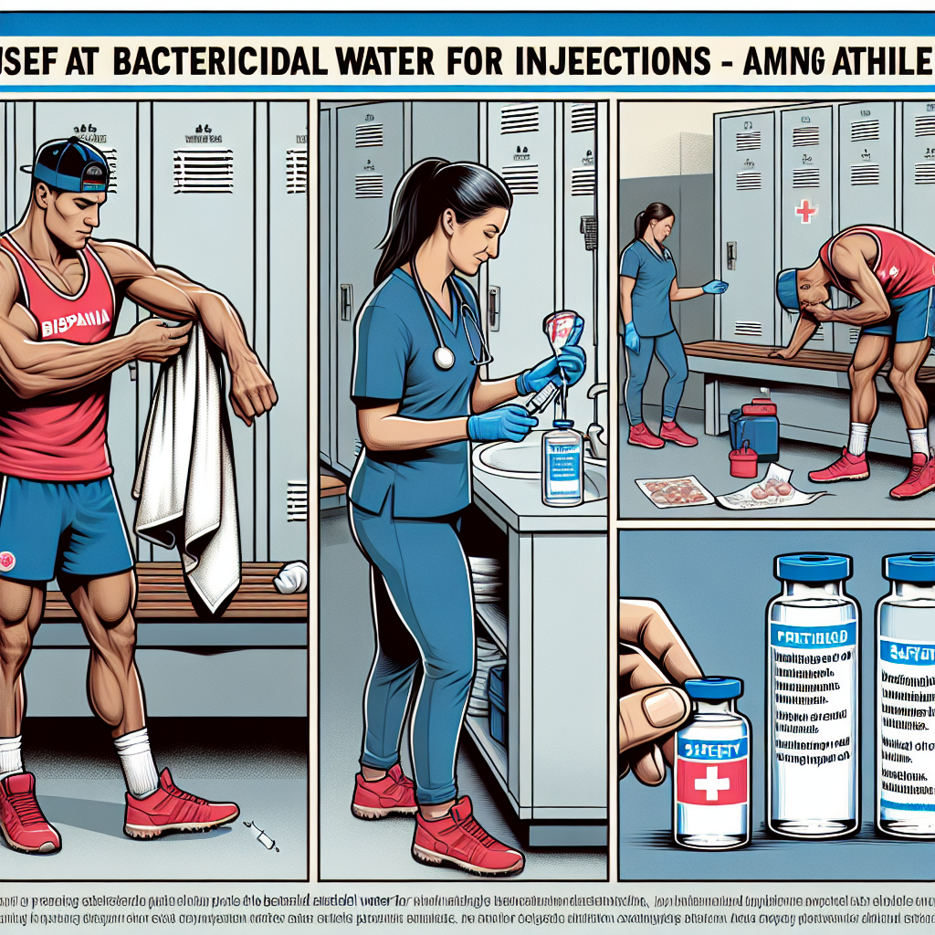 L'uso corretto dell'acqua battericida per iniezioni negli atleti